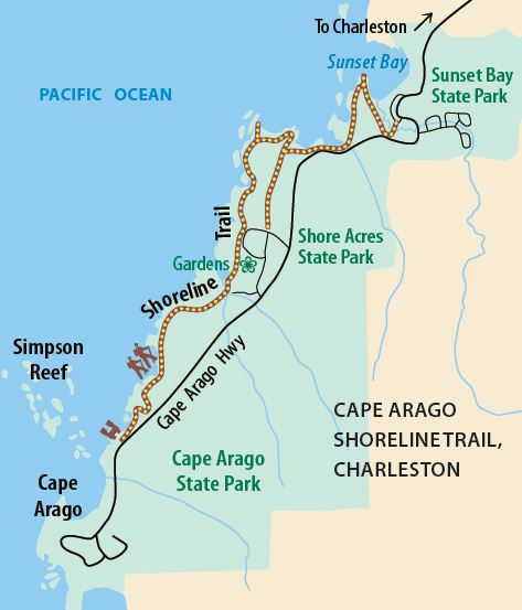 Cape Arago Shoreline Trail, Charleston