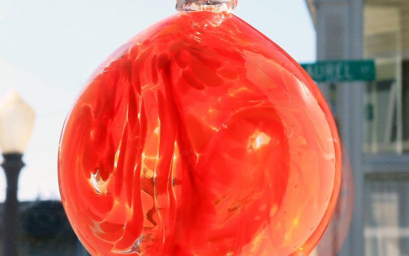 Wine & Chowder Glass Ball