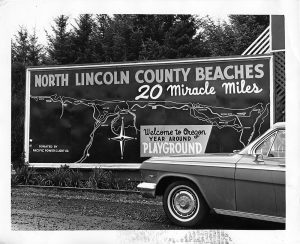 Beaches Sign 1962 courtesy Lincoln County Historical Society